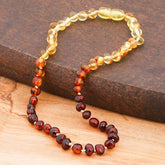 Baby Drop Amber Teeth Necklace